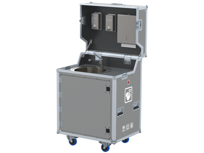 Flight cases for hand sanitizer