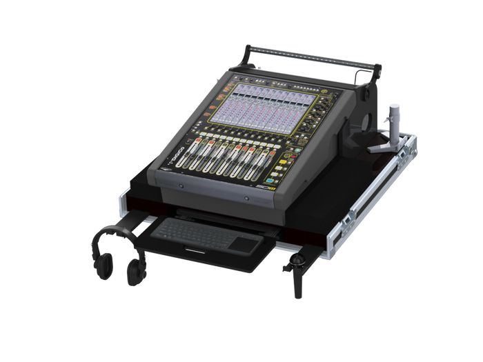Santosom Flight case for Digico SD 11 (with 2 swivel arms)