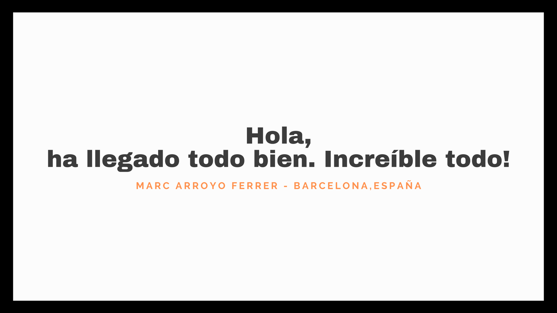 Gracias Marc!