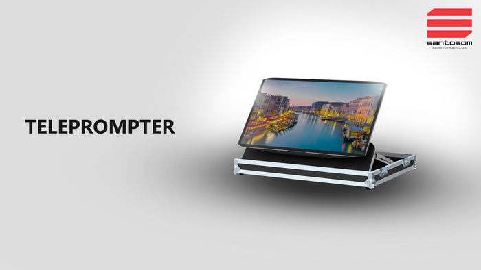 Santosom Flight case monitor, LCD 32" (teleprompter)