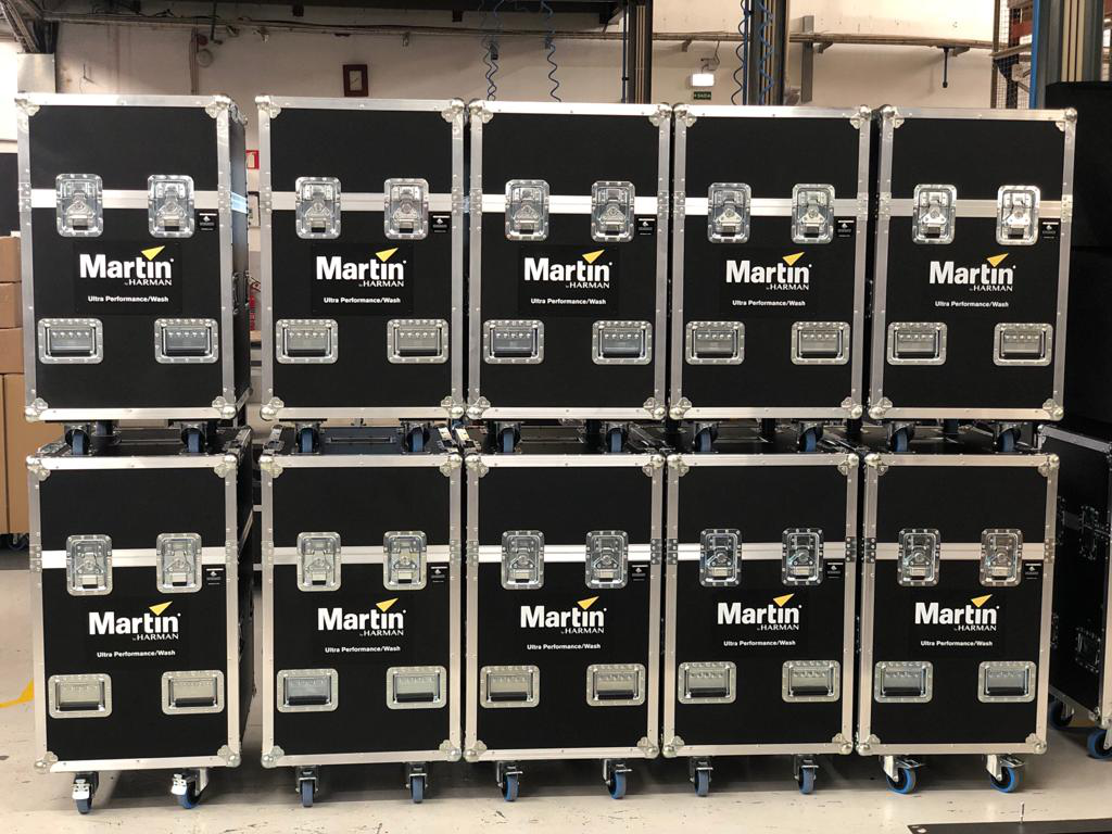 Martin Ultra Performance / Wash Moving Head Flight case