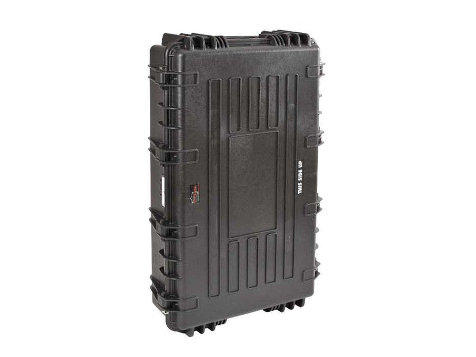 PLASTIC CASES WATERPROOF CASE 108x62x26+6 cm (174lt) With Wheels