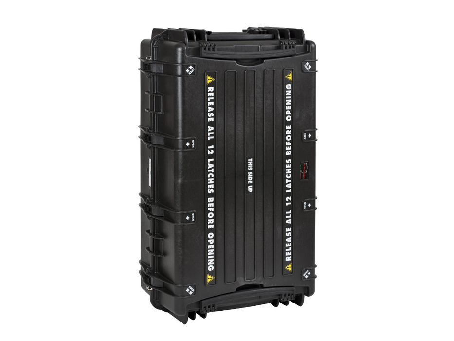 PLASTIC CASES WATERPROOF CASE 108x62x40+20 cm (260lt) w/ wheels