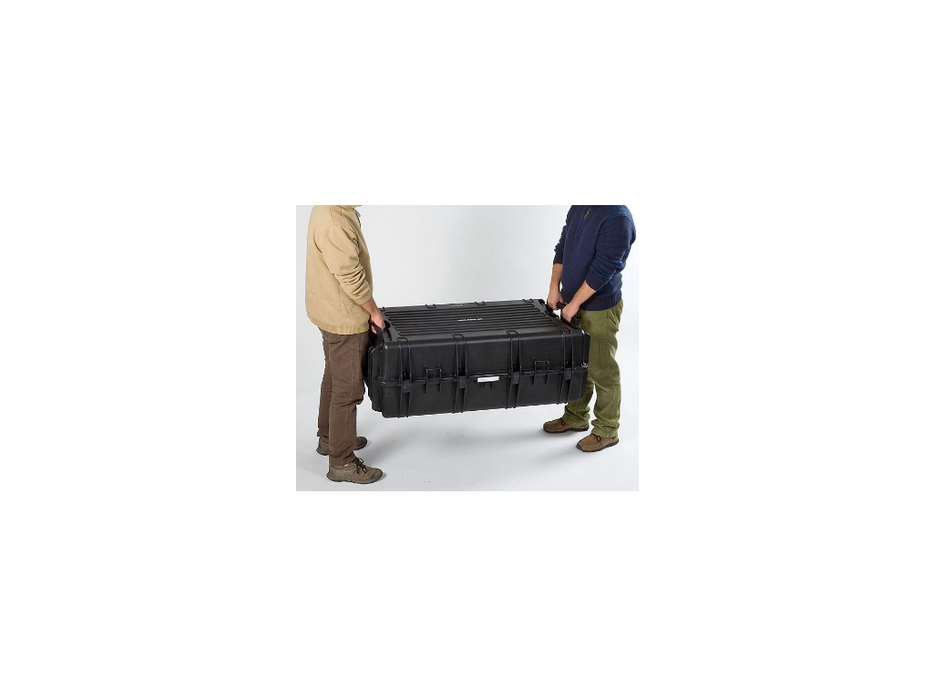 PLASTIC CASES WATERPROOF CASE 108x62x40+20 cm (260lt) w/ wheels