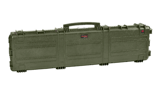 PLASTIC CASES WATERPROOF CASE 154x37.7x16+4,2 cm (93lt) w/ wheels - Green