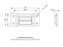 Adam Hall Hardware Keeper Plate For 17302 Galvanised Steel