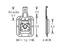 Adam Hall Hardware OverLatch Butterfly Latch S 9 mm Deep