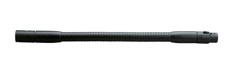 K&M Gooseneck, 300mm 3 pole plug XLR to XLR