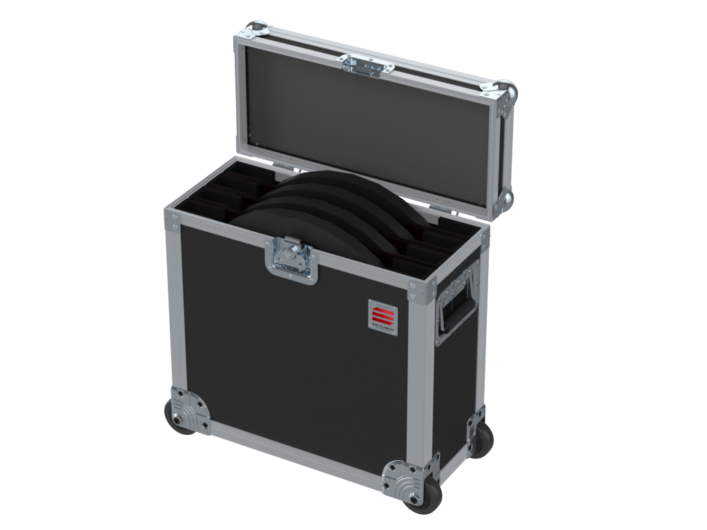 SANTOSOM STAND BASES Flight case, Stand Bases 4x Ø450x25mm