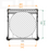 SANTOSOM STAND BASES Flight case, Stand Bases 4x Ø450x25mm
