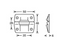 Adam Hall Hardware Stop Hinge Medium chrome-P