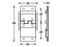 Adam Hall Hardware Stop Hinge Large Galvanised