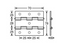 Adam Hall Hardware Double hinge, 1,5mm Steel, zink