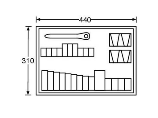 Adam Hall Hardware ToolBox Insert