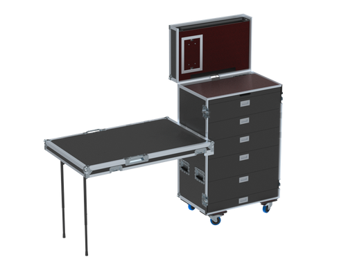 SANTOSOM Roadcase Flight case Merchandising with exterior screen