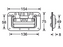 Adam Hall Hardware Recessed Sprung Handle S in Dish8 mm Deep