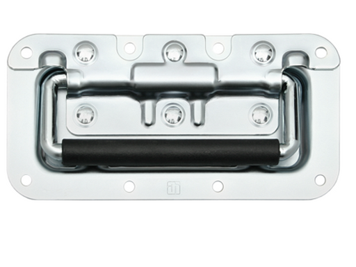 Adam Hall Hardware Recessed Sprung Handle S in Dish8 mm Deep