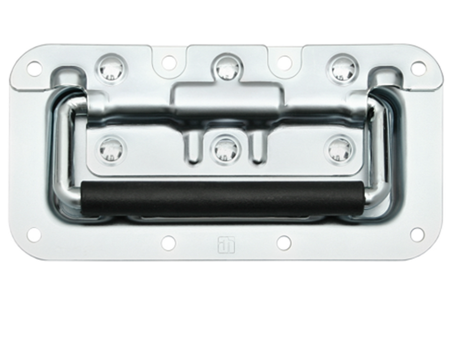 Adam Hall Hardware Recessed Sprung Handle S in Dish8 mm Deep