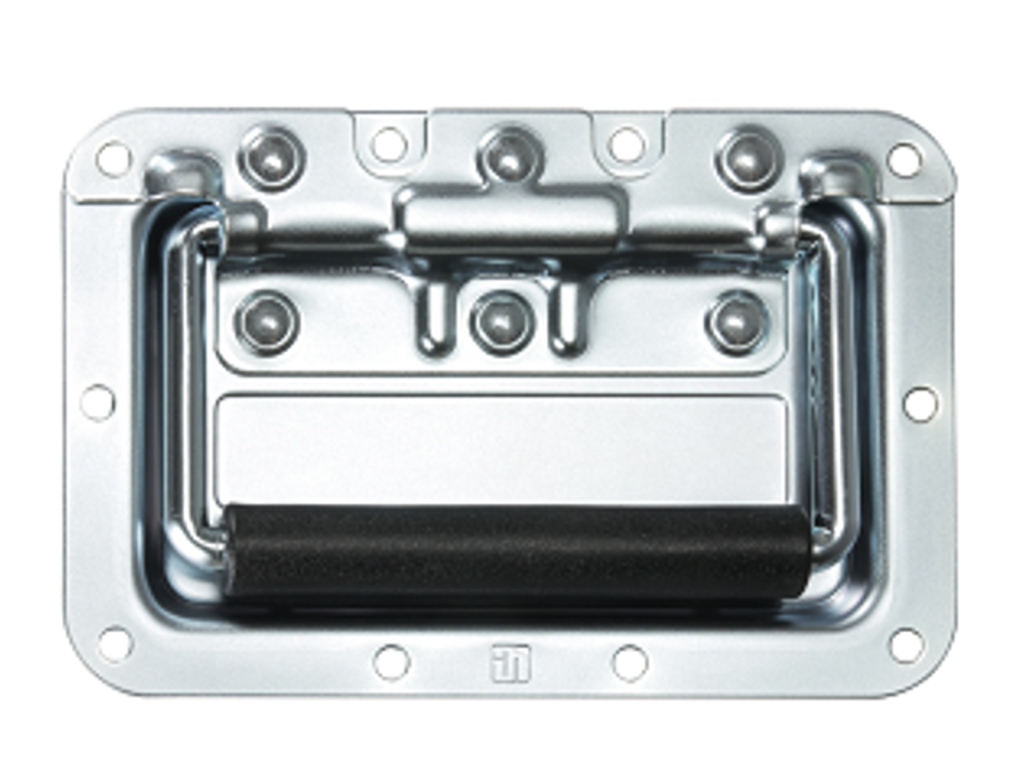 Adam Hall Hardware Recessed Sprung Handle Medium in Dish8mm Deep