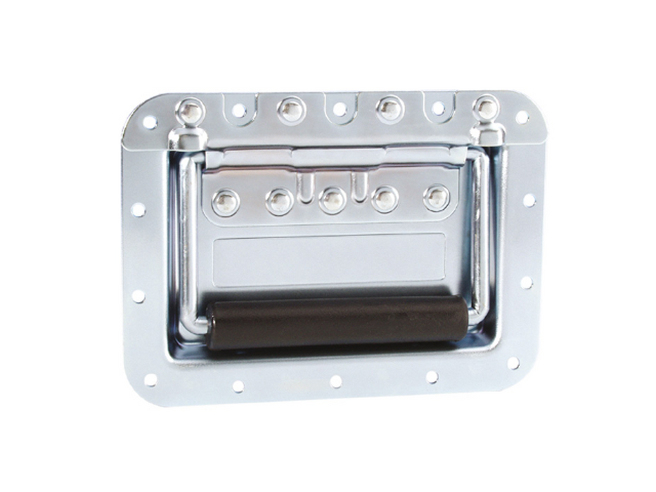 Adam Hall Hardware Recessed Sprung Handle Large in Dish14 mm Deep