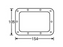 Adam Hall Hardware Backing Ring For 34082 Recessed Sprung Handle