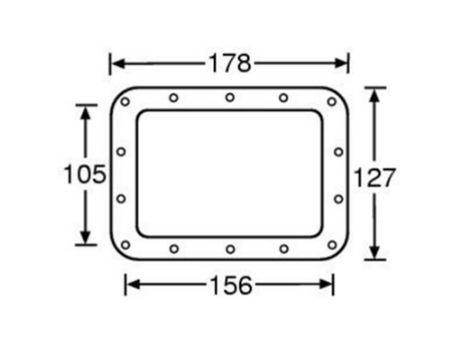 Adam Hall Hardware Backing Ring For 34085 Recessed Sprung Handle