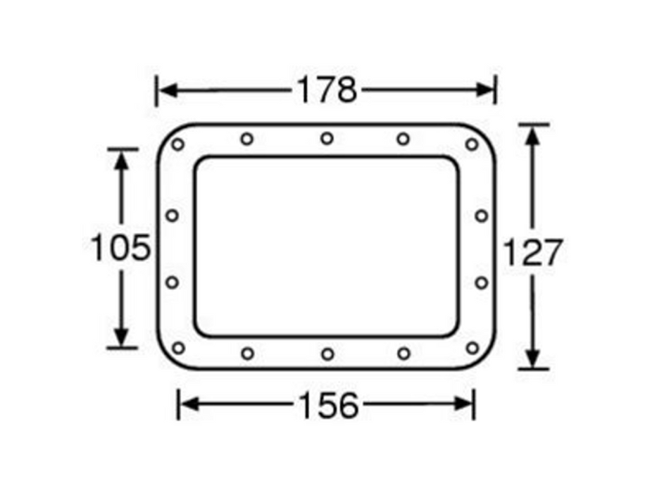 Adam Hall Hardware Backing Ring For 34085 Recessed Sprung Handle