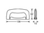 Adam Hall Hardware Case Handle Plastic Black