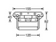 Adam Hall Hardware Sprung Drop Handle Galvanised