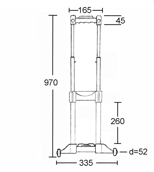 Penn Hardware Extendable Handle 335mm
