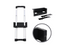 Adam Hall Hardware Recessed Extendable Handle 2-stage, Black Cranked Dish