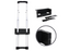 Adam Hall Hardware Recessed Extendable Handle 3-stage, Black Cranked Dish