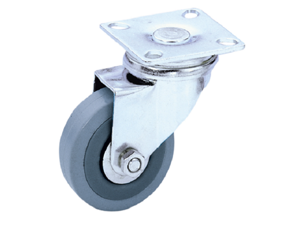 Adam Hall Hardware Swivel Castor 50 mm With Grey wheel
