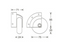 Adam Hall Hardware 80mm Surface Mount Case Corner Castor