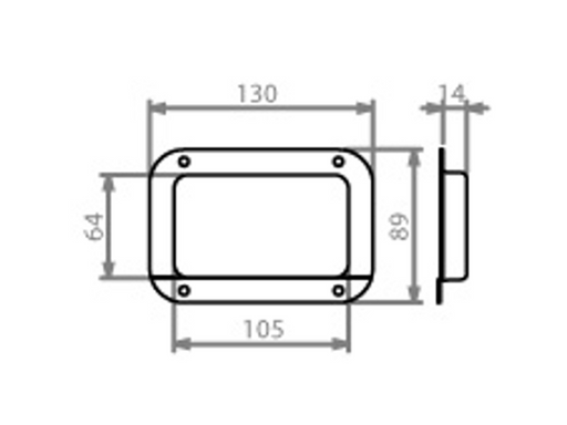 Adam Hall Hardware Castor DishSteel Galvanised