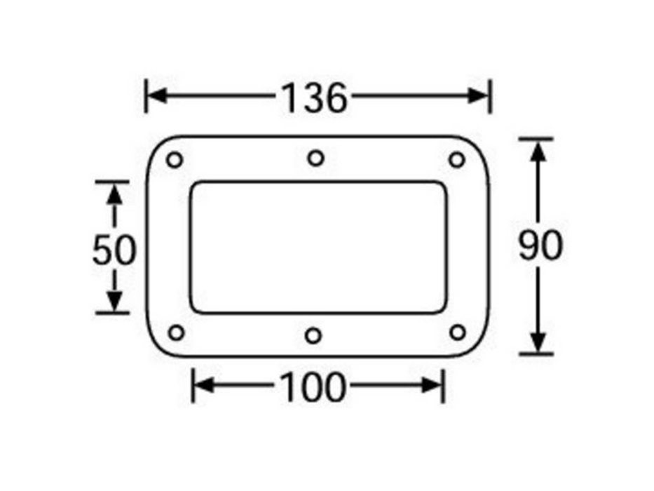 Adam Hall Hardware Castor Dish Steel Galvanised