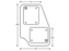 Adam Hall Hardware Castor Plate polyamide Black left