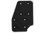Adam Hall Hardware Castor Plate polyamide Black left