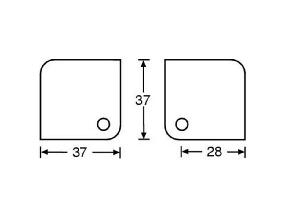 Adam Hall Hardware Case Corner 37x37