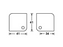 Adam Hall Hardware Corner S square Zinc - leg length 41mm