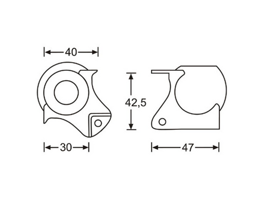 Adam Hall Hardware Ball Corner With Cranked top leg