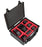 PLASTIC CASES WATERPROOF CASE Plastic case 48x37x20.5cm (36lt) with foam and dividers