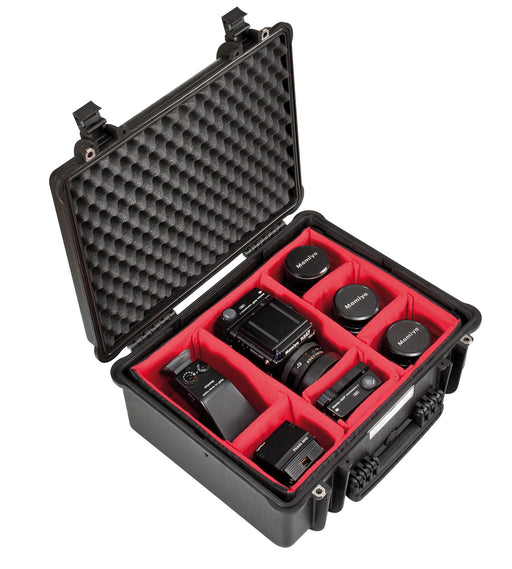 PLASTIC CASES WATERPROOF CASE Plastic case 48x37x20.5cm (36lt) with foam and dividers