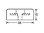 Adam Hall Hardware Rubber Foot 38x15mm