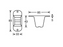 Adam Hall Hardware Plastic Foot 85 x 33 x 43 mm