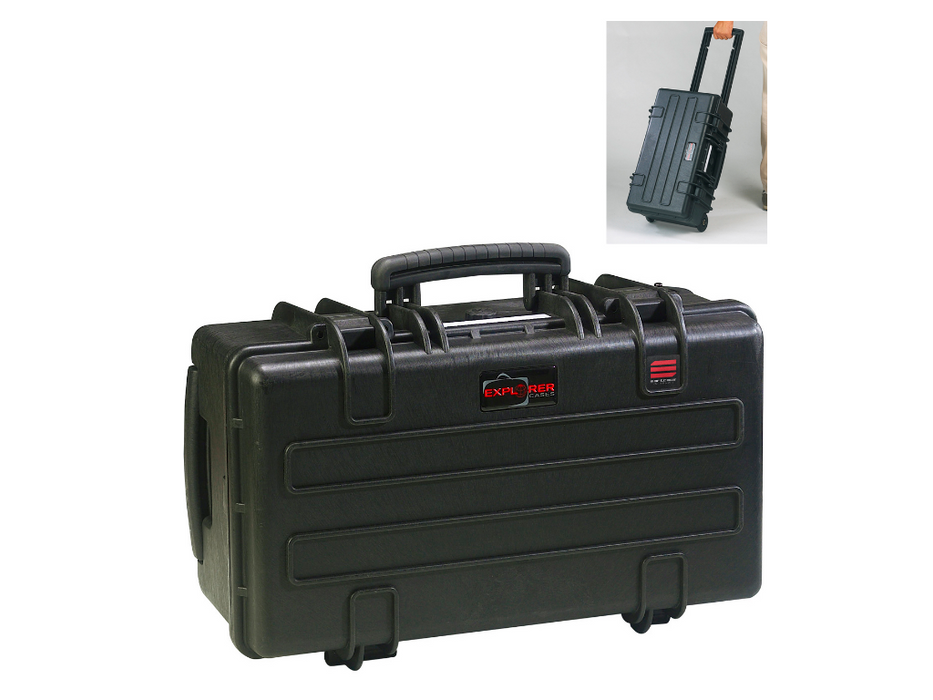 PLASTIC CASES WATERPROOF CASE 51x27x26 cm (31lt) w/ wheels