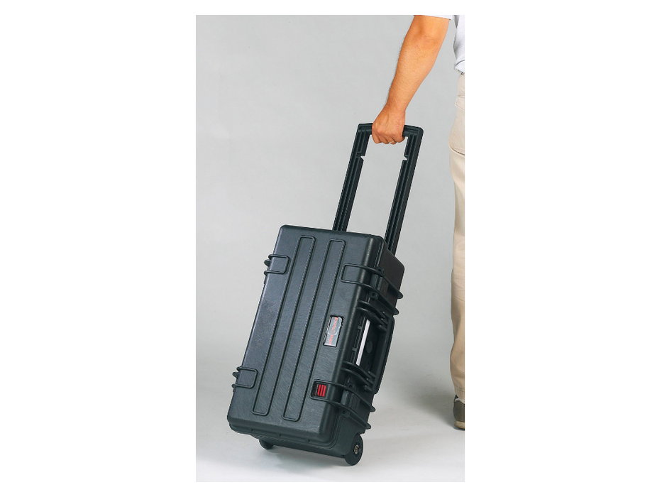 PLASTIC CASES WATERPROOF CASE 51,7x27,7x21,7 cm (31lt) w/ wheels - Orange