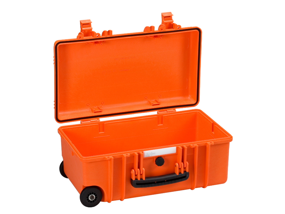PLASTIC CASES WATERPROOF CASE 51,7x27,7x21,7 cm (31lt) w/ wheels - Orange