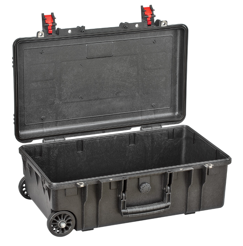 PLASTIC CASES WATERPROOF CASE LightWeight, 52x28x18 cm (26,6lt) w/ wheels