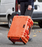 PLASTIC CASES WATERPROOF CASE 53x40x31 cm (53lt) w/ wheels - Orange